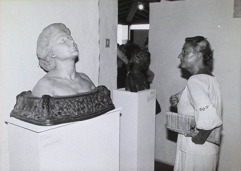 Inaugurazione della rassegna degli artisti triestini del tempo di Svevo, curata da Sergio Molesi e allestita al Bastione fiorito del Castello di San Giusto